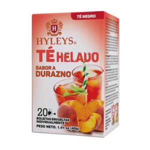 Hyleys Iced Black Tea Peach Flavor - 20 Tea Bags