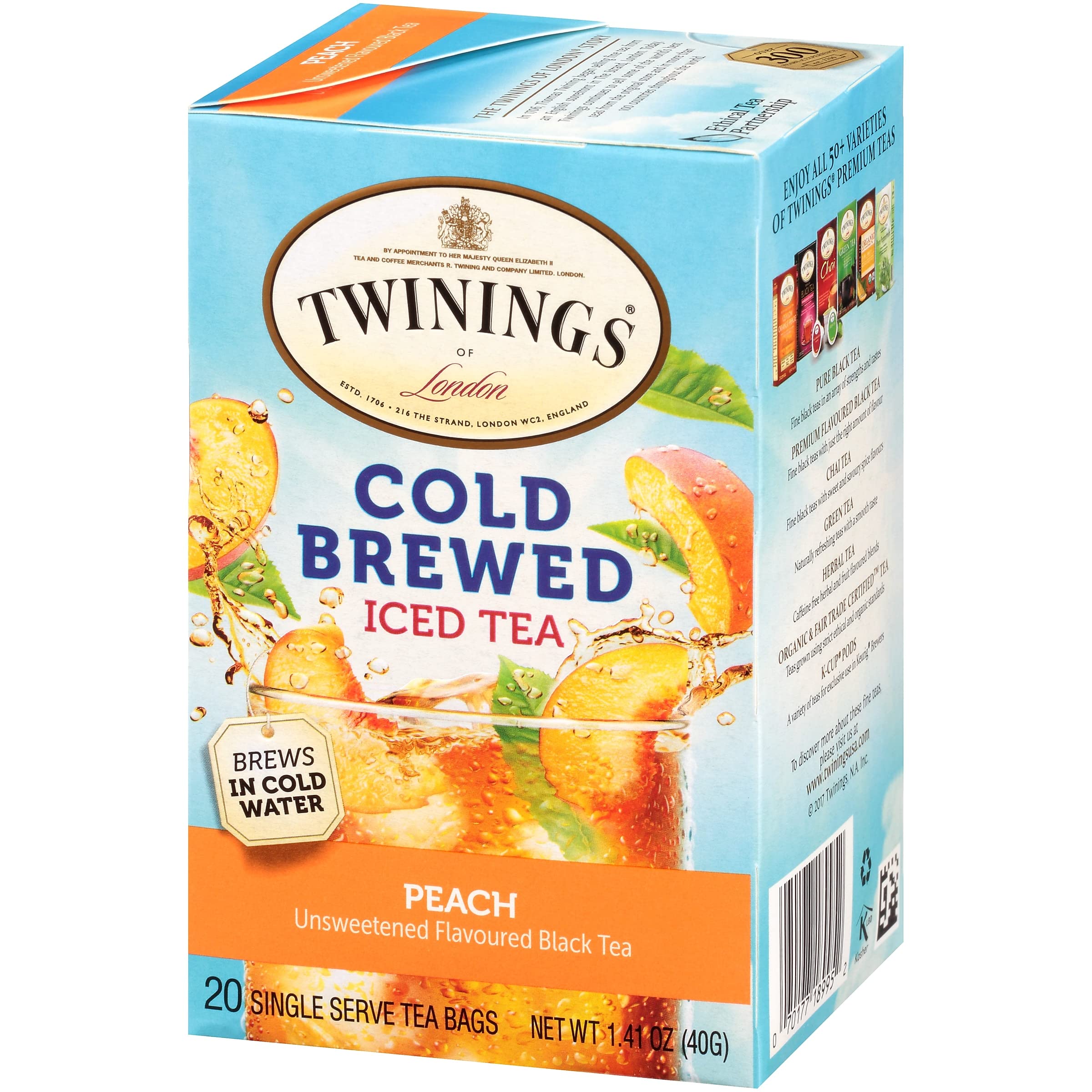 Twinings Peach Cold Brewed Iced Tea - 20 ct
