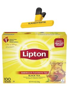 lipton tea bags | lipton tea bags for a naturally smooth taste black tea iced or hot tea that can help support a healthy heart 100 count tea bags | sameday shippers offers free pen and comes with