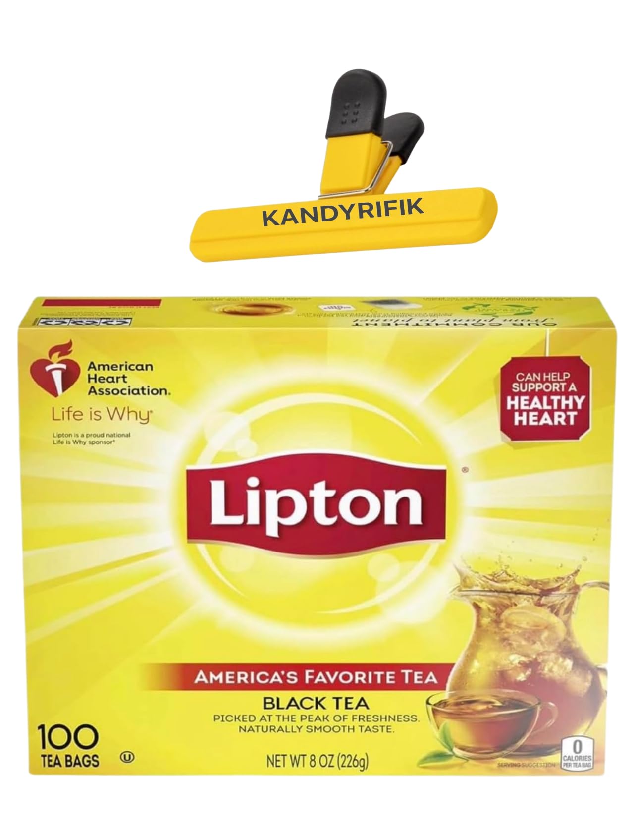 Lipton Tea Bags | Lipton Tea Bags For A Naturally Smooth Taste Black Tea Iced or Hot Tea That Can Help Support a Healthy Heart 100 COUNT tea bags | SameDay Shippers Offers Free Pen and Comes With