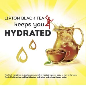 Lipton Tea Bags | Lipton Tea Bags For A Naturally Smooth Taste Black Tea Iced or Hot Tea That Can Help Support a Healthy Heart 100 COUNT tea bags | SameDay Shippers Offers Free Pen and Comes With