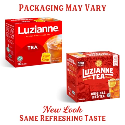 Luzianne Original Unsweetened Iced Tea Bags, 100 Count (Pack of 4)