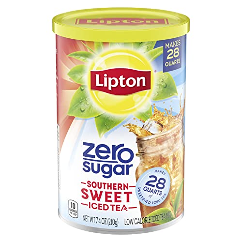 Lipton Iced Tea Mix, Sugar-Free, Southernn Sweet Tea, Makes 28 Quarts, 8.1 Ounce(Pack of 1)