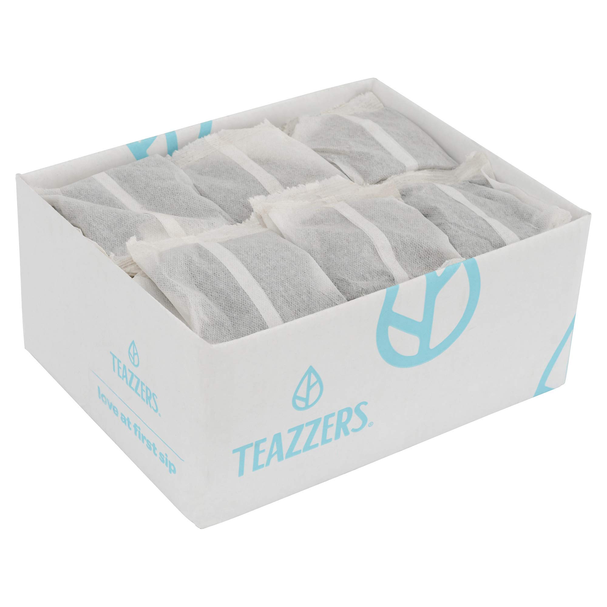 Teazzers Premium All-Natural Green Tea Bags, Large 1-Gallon Iced Tea Brew, Commercial Size Tea Filters, Bulk 96 Pack, 1 oz. Great for Foodservice Ice Tea Brewers, Unsweetened