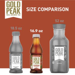 Gold Peak Tea, Unsweet Tea, 16.9 fl oz, 6 Pack