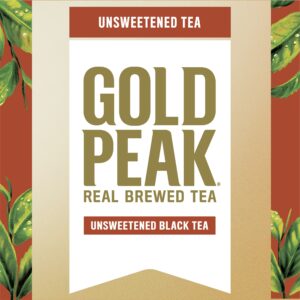 Gold Peak Tea, Unsweet Tea, 16.9 fl oz, 6 Pack