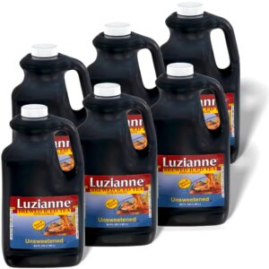 luzianne unsweetened tea concentrate, 384 fl oz, pack of 6