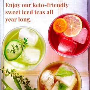 The Republic of Tea – Keto-Friendly Sweet Iced Hibiscus Lemonade Herbal Tea, 8 Large Quart-Sized Iced Tea Pouches, Naturally Caffeine-Free