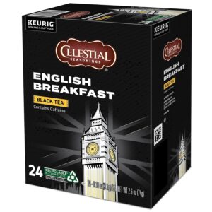 Celestial Seasonings English Breakfast Black Tea, Single-Serve Keurig K-Cup Pods, 24 Count
