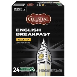 Celestial Seasonings English Breakfast Black Tea, Single-Serve Keurig K-Cup Pods, 24 Count