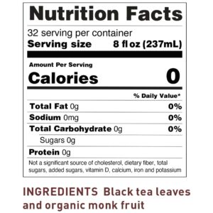 The Republic of Tea – Keto-Friendly Sweet Iced Black Tea, 8 Large Quart-Sized Iced Tea Pouches, Naturally Caffeinated