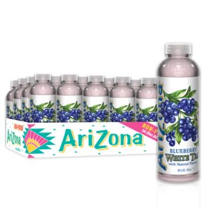 arizona premium brewed blueberry white, 20 fl oz, pack of 24