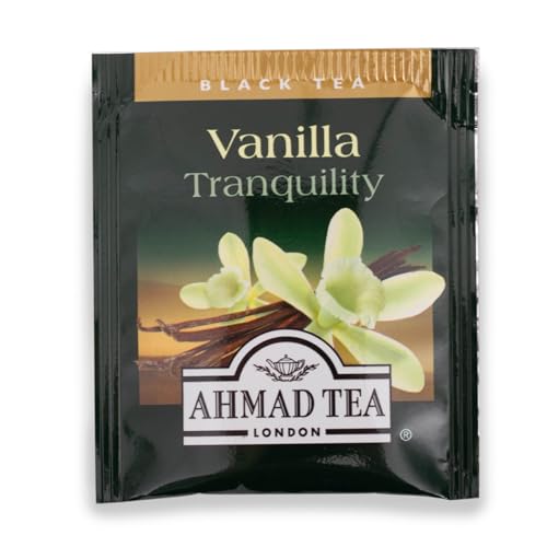 Ahmad Tea Black Tea, Vanilla Tranquility Teabags, 20 ct (Pack of 6) - Caffeinated & Sugar-Free