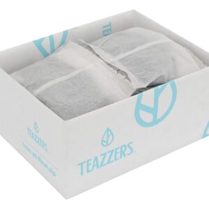 Teazzers Premium All-Natural Black Tea Bags, Large 2-Gallon Iced Tea Brew, Commercial Size Tea Filters, Bulk 48 Pack, 2oz. Great for Foodservice Ice Tea Brewers, Unsweetened