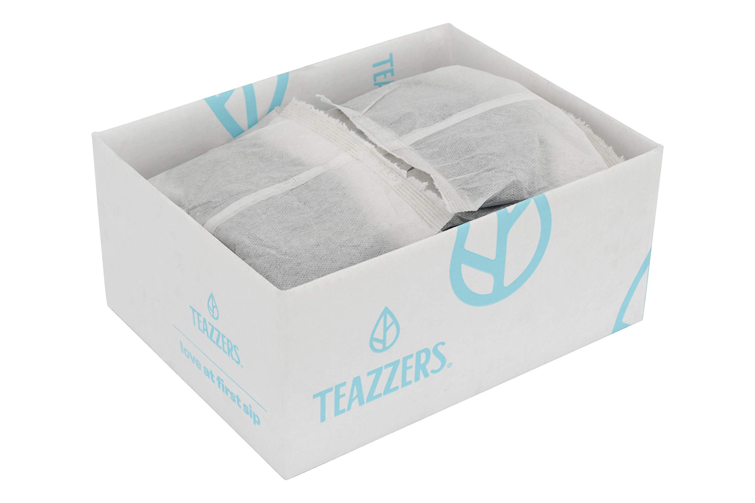 Teazzers Premium All-Natural Black Tea Bags, Large 2-Gallon Iced Tea Brew, Commercial Size Tea Filters, Bulk 48 Pack, 2oz. Great for Foodservice Ice Tea Brewers, Unsweetened