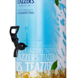 Teazzers Premium All-Natural Black Tea Bags, Large 2-Gallon Iced Tea Brew, Commercial Size Tea Filters, Bulk 48 Pack, 2oz. Great for Foodservice Ice Tea Brewers, Unsweetened