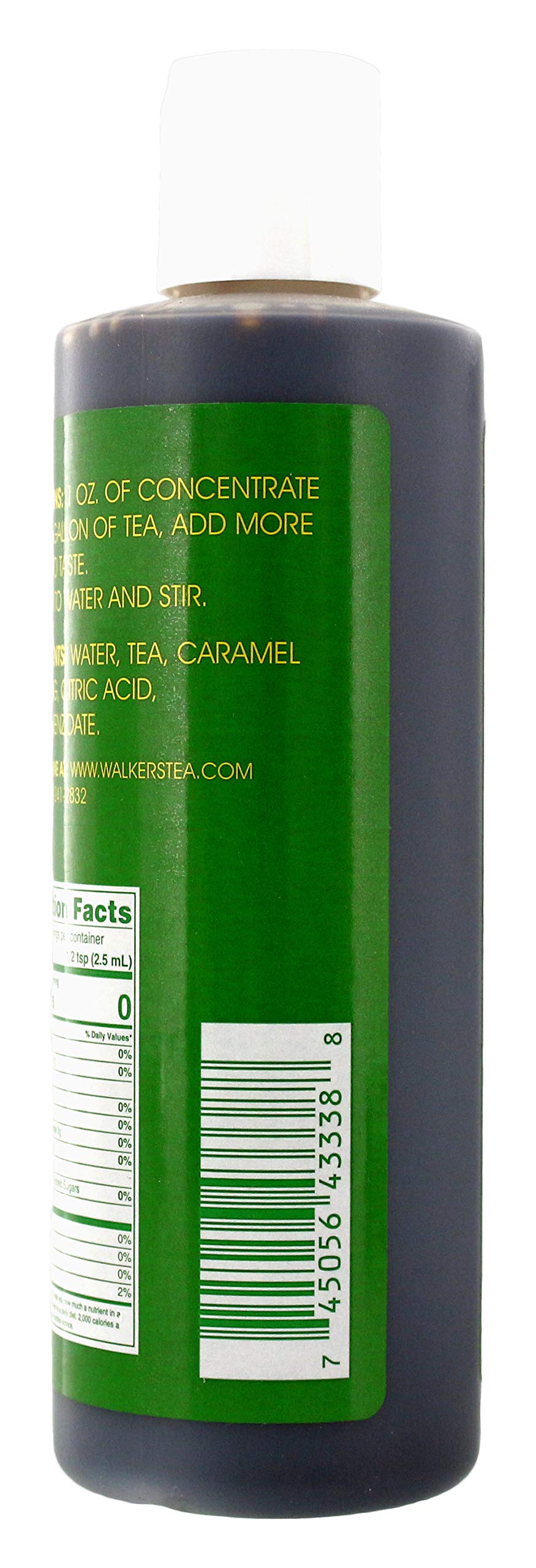 Walker's Tea Liquid Tea Concentrate Decaffeinated 8oz. - Makes 8 Gallons!