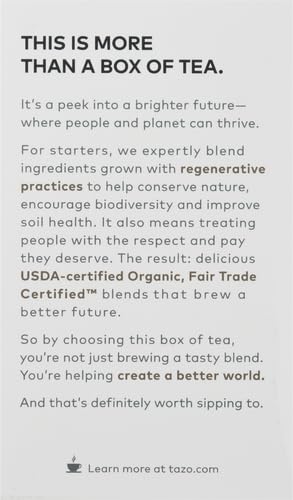 TAZO Tea Bags, Black Tea, Regenerative Organic Awake English Breakfast Tea, 16 Count