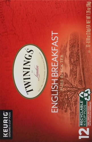 Twinings Tea English Breakfast Tea K-Cups, 12 ct