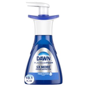 dawn ultra platinum foam dishwashing foam, fresh rapids scent, 10.1 fl oz (packaging may vary)