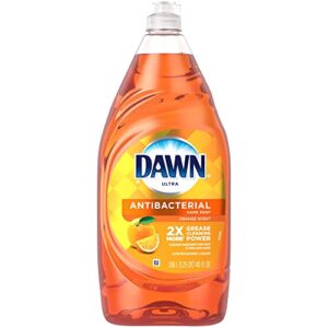 Dawn® Ultra Antibacterial Hand Soap Dishwashing Liquid Dishwashing Soap, Orange Scent, 40 Oz Bottle