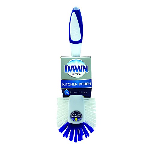 Dawn Radial Head Kitchen Brush, Blue & White