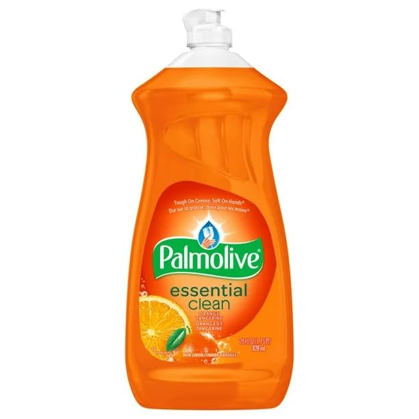 Palmolive Essential Clean Dishwashing Liquid Value Pack, Orange Tangerine - 28 Fl Oz / 828 mL x 3 Pack