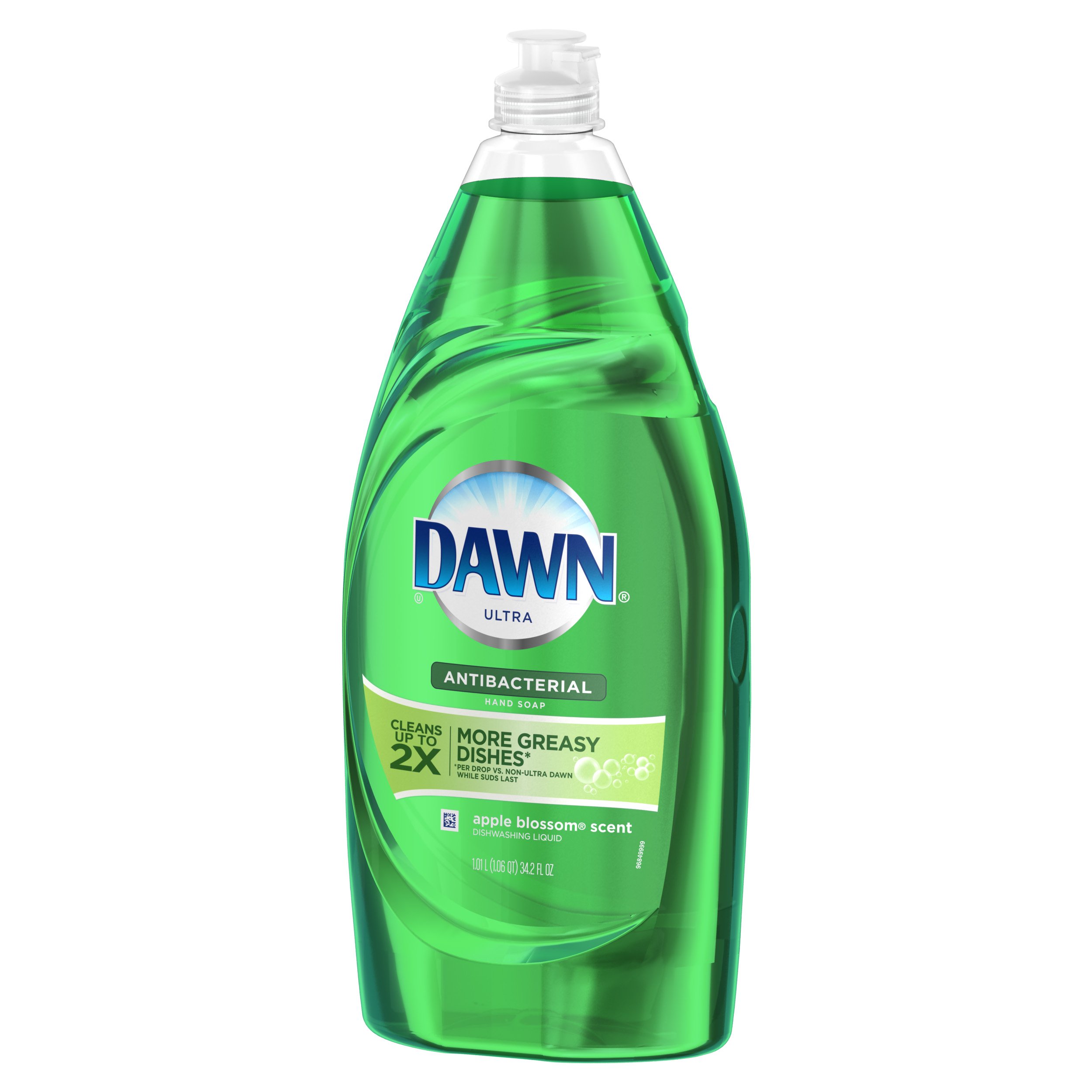 Dawn Ultra Dishwashing Liquid Dish Soap, Antibacterial Apple Blossom, 34.2 oz (Pack of 8)