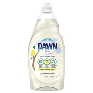 dawn antibacterial hand soap, dishwashing liquid, lemmon.