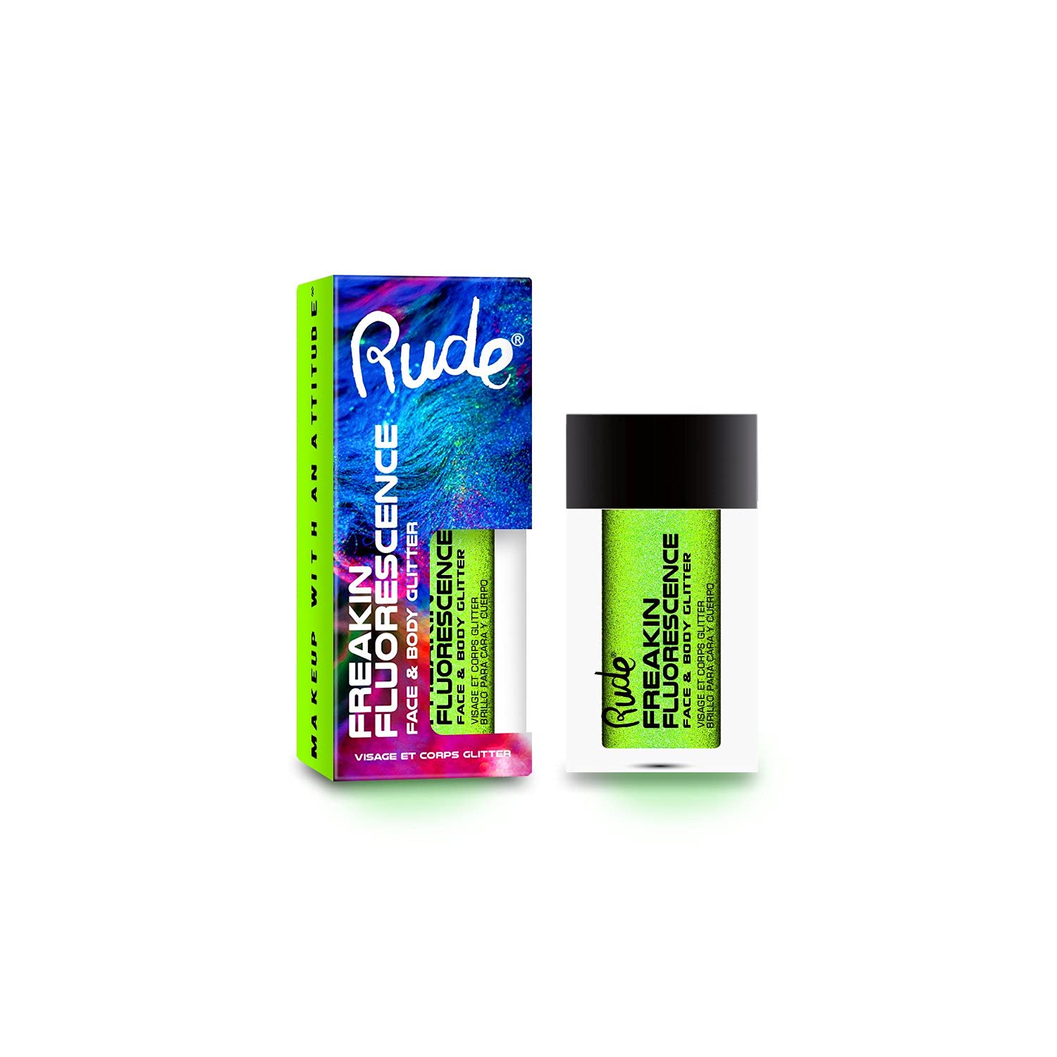 Rude - Freakin Fluorescence Face & Body Glitter - Until Dawn