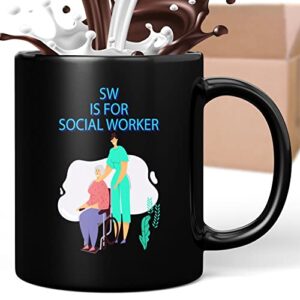 novelty gift coffee mug for social worker to school teacher t- 201891