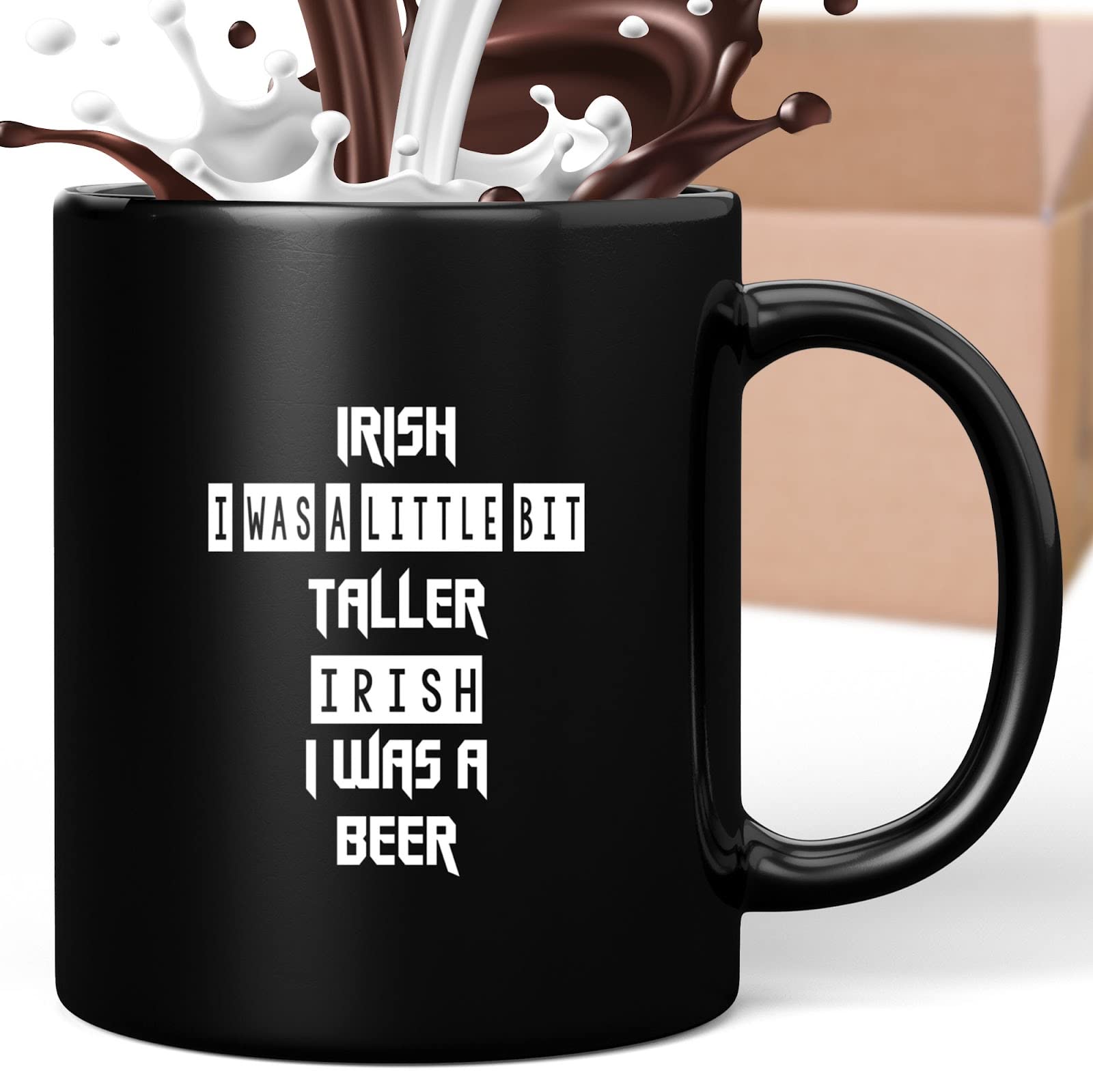 Novelty Gift Coffee Mug Irish I Was Little Bit Taller Irish I Was a Baller T- Funny St Paddy's Day Irish Blessing Gift 286317