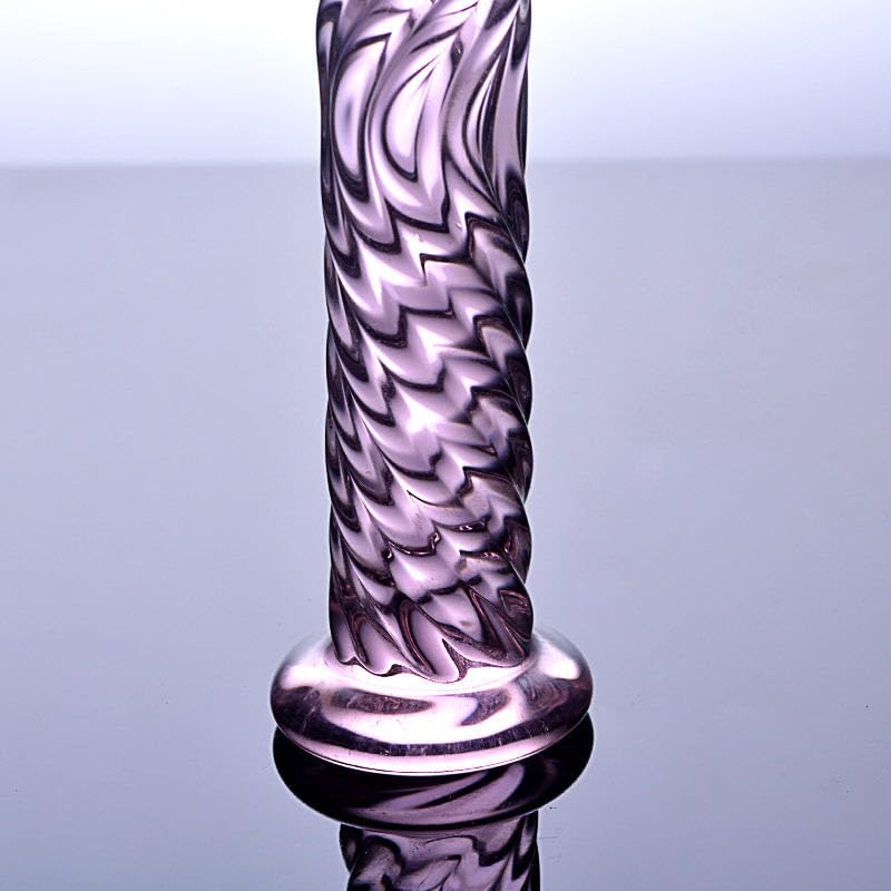 Glass Crystal Wand Pink Glass Dildo Glass Anal Plug Butt Plug G-Spot Wand Anal Dildo Massage Wand Glass Anal Sex Toy