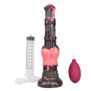 Squirting Dildo Silicone Ejaculating Dildo, 12 inch Colorful Fantasy Dildo with Strong Suction Cup, Huge Dildo Soft Anal Dildo, Adult Sex Toy for Men Women Sex Pleasure