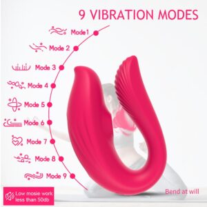 Clitoral Vibrator Sex Toys for Women - Female Squirting Vibrators Clit G-Spot Dildo Nipple Stimulator- High Frequency Personal Massager Wand Adult Sensory Toy 2 Silicone Heads Redeeming Love