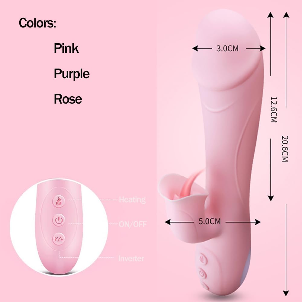 G Spot Rabbit Vibrator Sex Toys for Clitoris Stimulation Thrusting Dildo Vibrator with 7 Powerful Vibrations Stimulator for Women