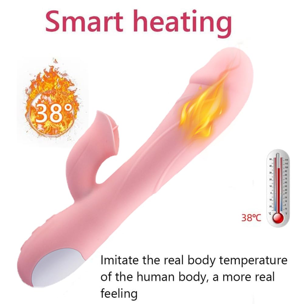 G Spot Rabbit Vibrator Sex Toys for Clitoris Stimulation Thrusting Dildo Vibrator with 7 Powerful Vibrations Stimulator for Women