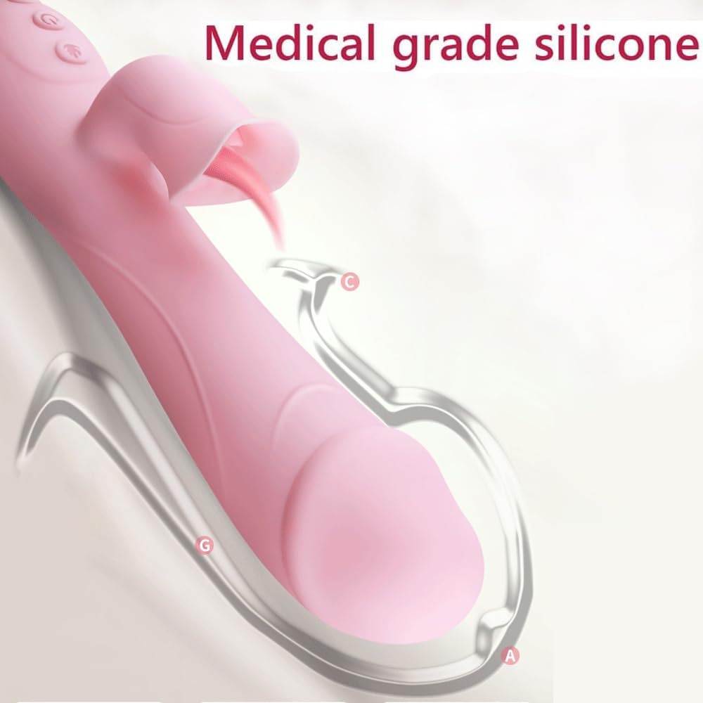 G Spot Rabbit Vibrator Sex Toys for Clitoris Stimulation Thrusting Dildo Vibrator with 7 Powerful Vibrations Stimulator for Women