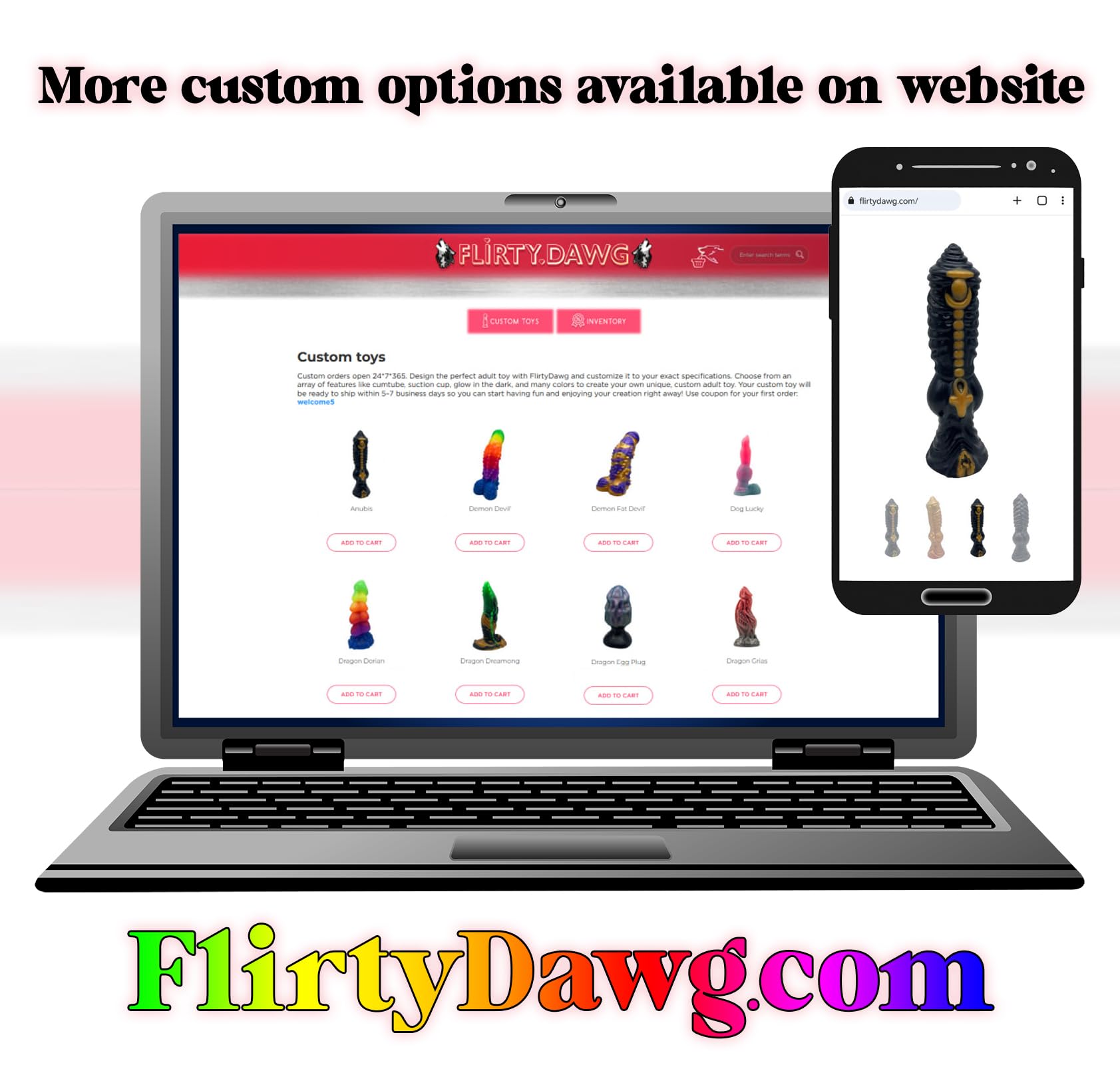 FlirtyDawg Fantasy Realistic Monster Butt Plug Anal Adult Sex Toys Platinum Silicone Dildo Dragon Dorian with cumtube Color Yellow-Gold - Handmade in USA (12 inch)