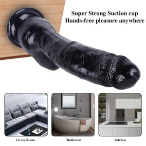 Dildo Realistic Huge Silicone Dildo with Powerful Suction Cup for Hands-Free Play, Realistic Penis for G-Spot Stimulation Dildo Anal Sex Toy