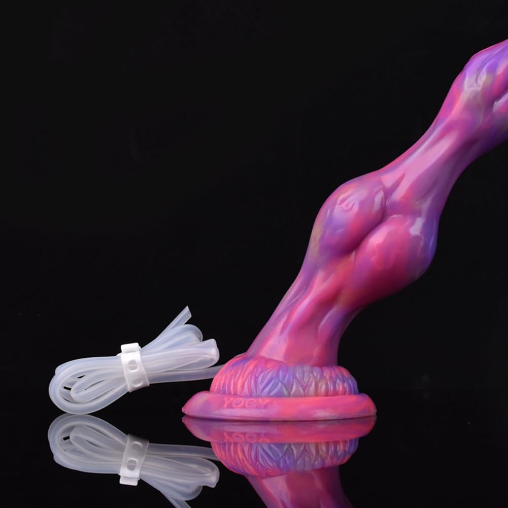 Luminous Dildo Squirt Adult Sex Toy, 8" Squirting Dildo Ejaculating Dildo Butt Plug Anal Dildo with Bulb, Realistic Dildo Suction Cup, Strap On Dildo Anal Toys Sex Toy Men Gay