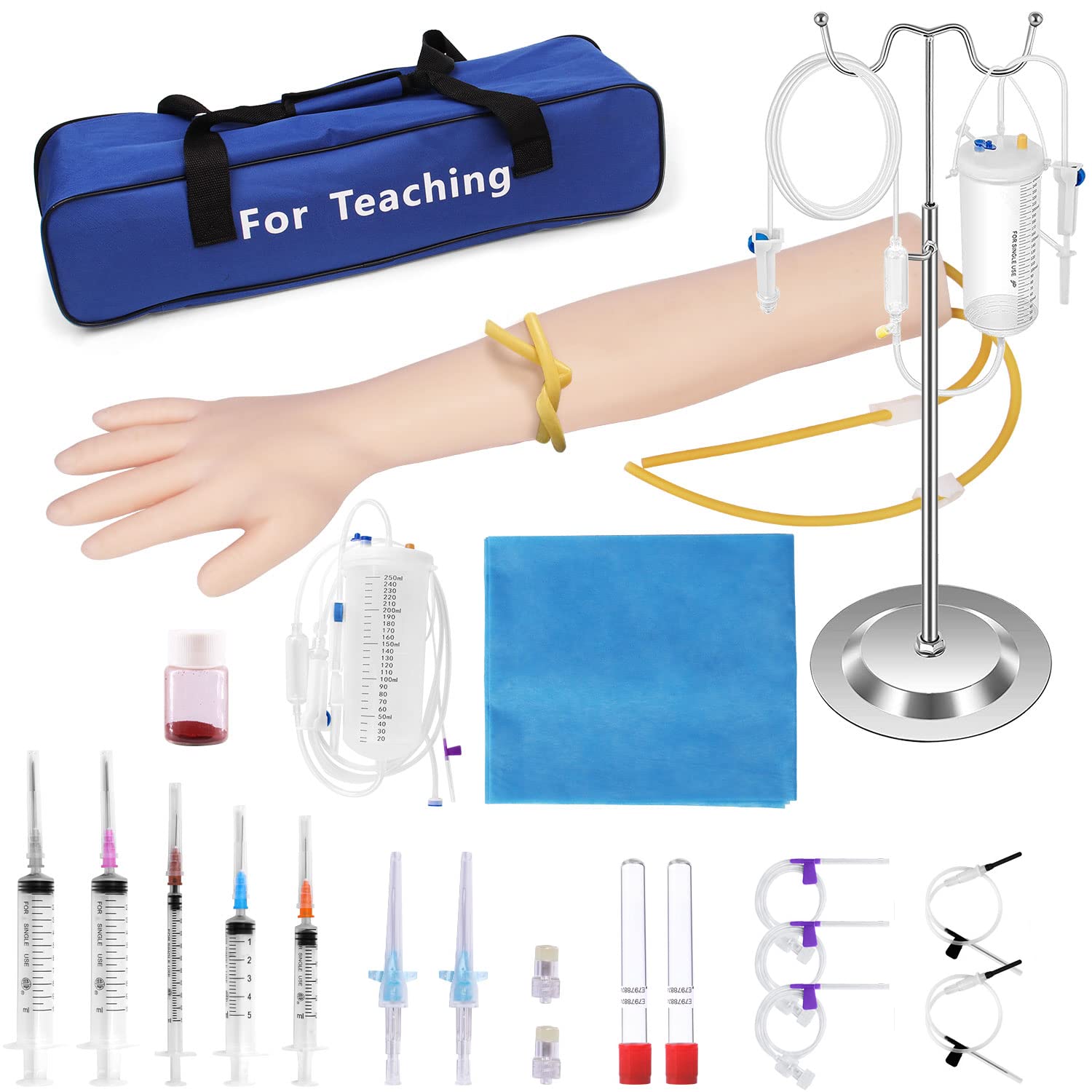 Phlebotomy Practice Kit, IV Practice Arm Venipuncture Practice Kit Phlebotomy Practice Arm