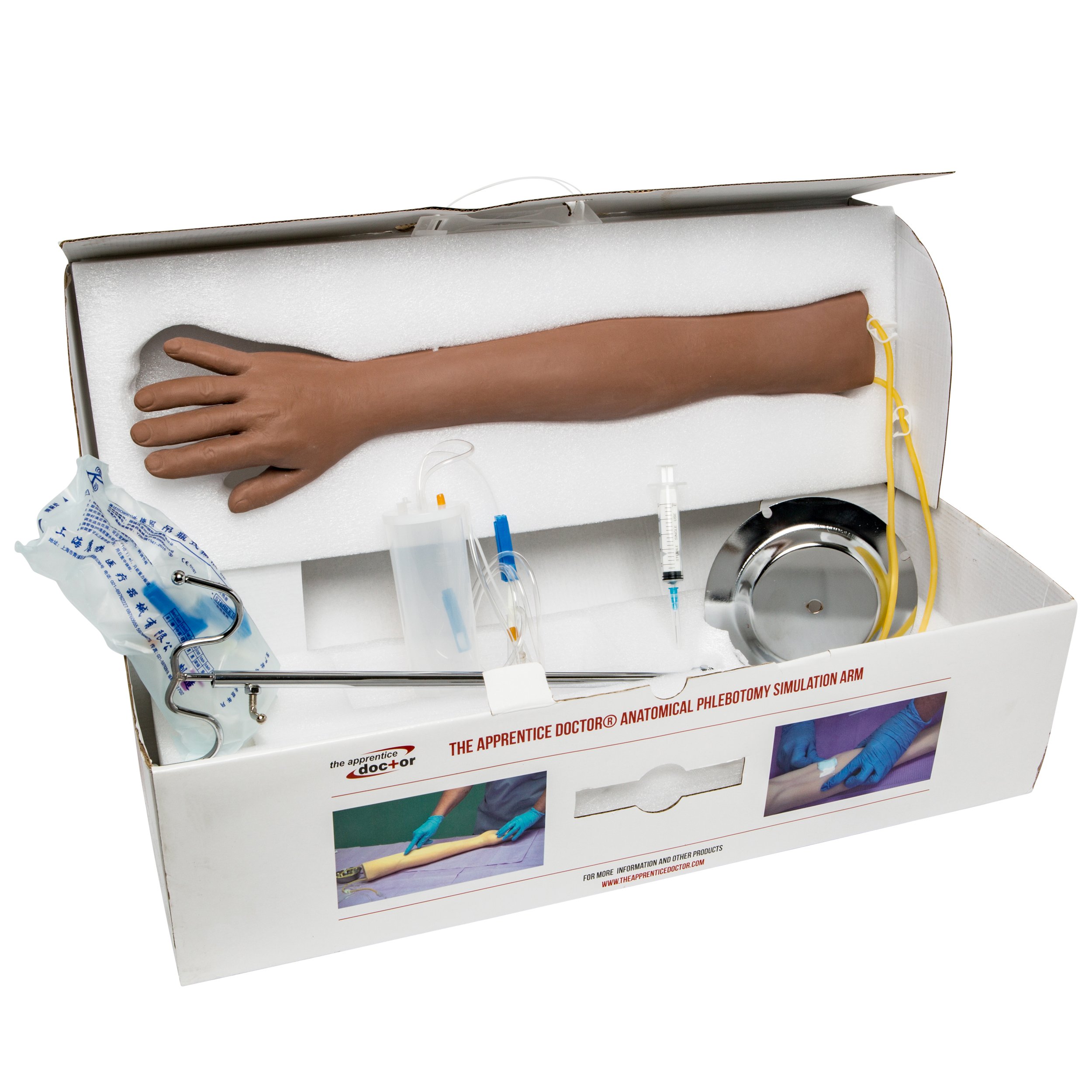 Phlebotomy Practice Kit for Nurses, Phlebotomists, & Medical Professionals - Practice & Perfect Venipuncture & IV Skills Before Working On Real People. Phlebotomy Gifts. The Apprentice Doctor