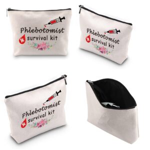 Generic WCGXKO Phlebotomist Survival Kit Phlebotomy Graduation Gift for Technician Hematologist Medical Technologist Zipper Pouch Makeup Bag (Phlebotomist Survival)