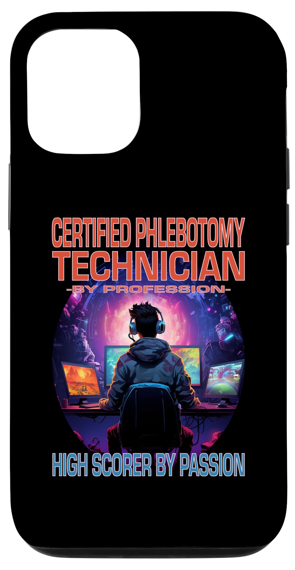 iPhone 14 Pro Certified Phlebotomy Technician Funny Gamer - Fun Pun Gaming Case