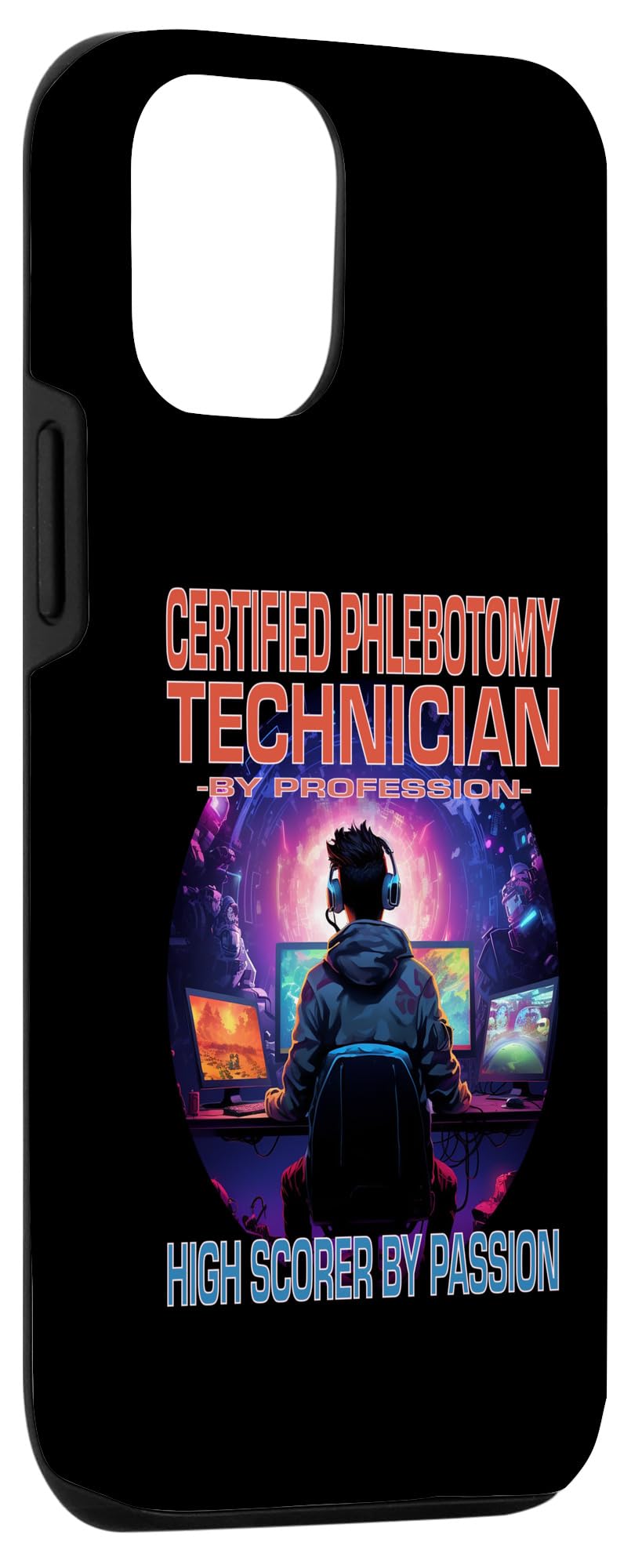 iPhone 14 Pro Certified Phlebotomy Technician Funny Gamer - Fun Pun Gaming Case