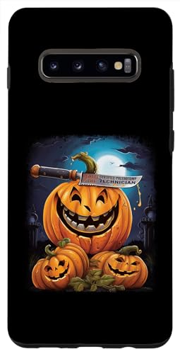 Galaxy S10+ Certified Phlebotomy Technician Funny Halloween Fun Spooky Case