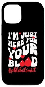 iphone 12/12 pro phlebotomist phlebotomy groovy phlebotomist case