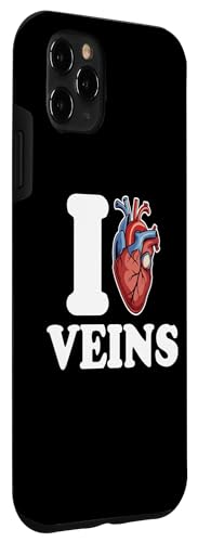 iPhone 11 Pro Max Funny Phlebotomy Humor for Phlebotomists - I Love Veins Case