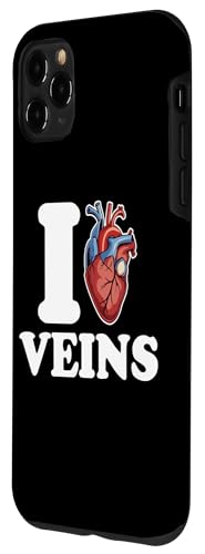 iPhone 11 Pro Max Funny Phlebotomy Humor for Phlebotomists - I Love Veins Case